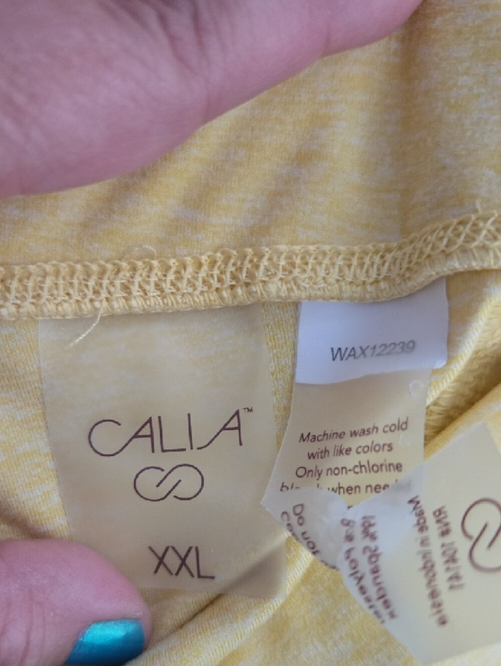 Calia High-Waist Bike Shorts XXL Yellow - Picture 4 of 5